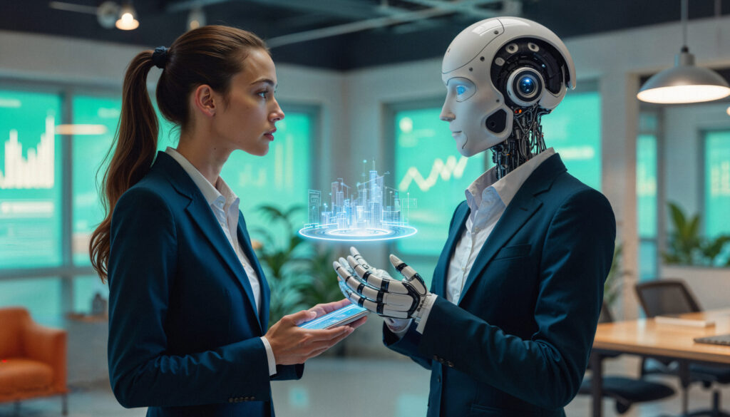 AI calling agent handling real estate enquiry call for Australian property agency