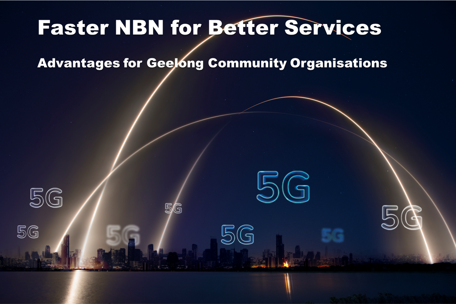 Community organisation staff using faster NBN in Geelong office
