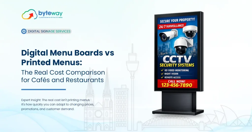 Digital Menu Boards vs Printed Menus The Real Cost Comparison for Cafés and Restaurants