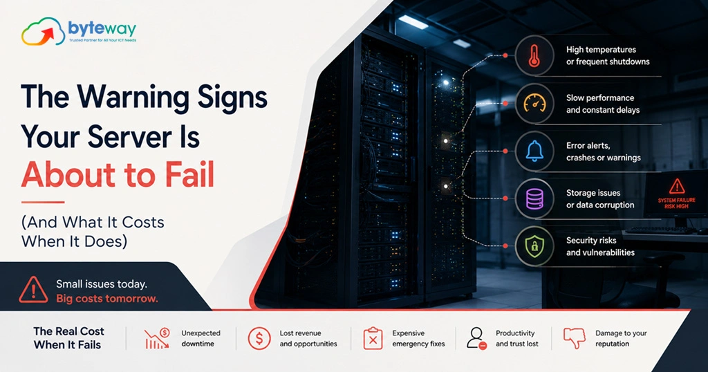 signs your business server is failing